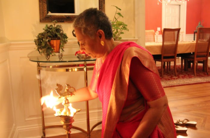 Authors mother celebrates Diwali 700 x 460