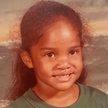 Nicol Russell as child