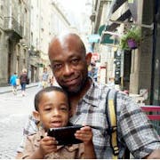 Stan Huey com Stanandhis Son