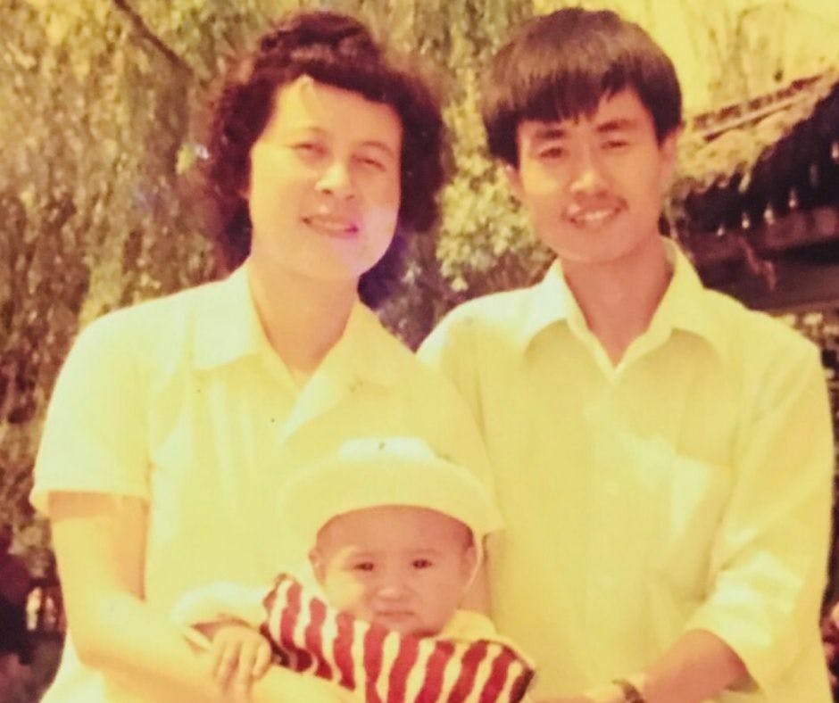 Min Cheng as a baby
