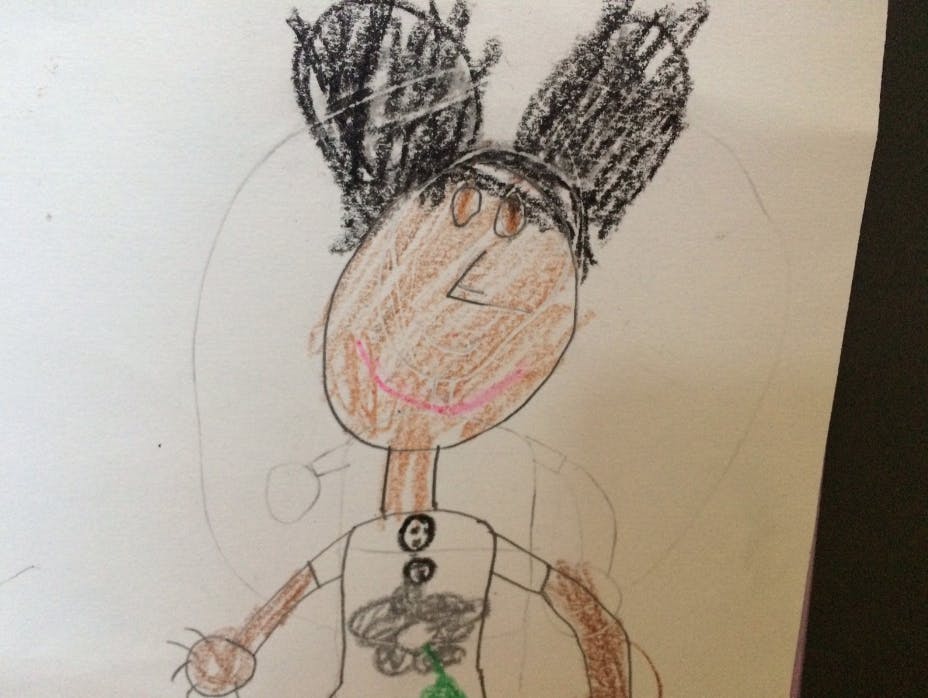 lola, self portrait at 7